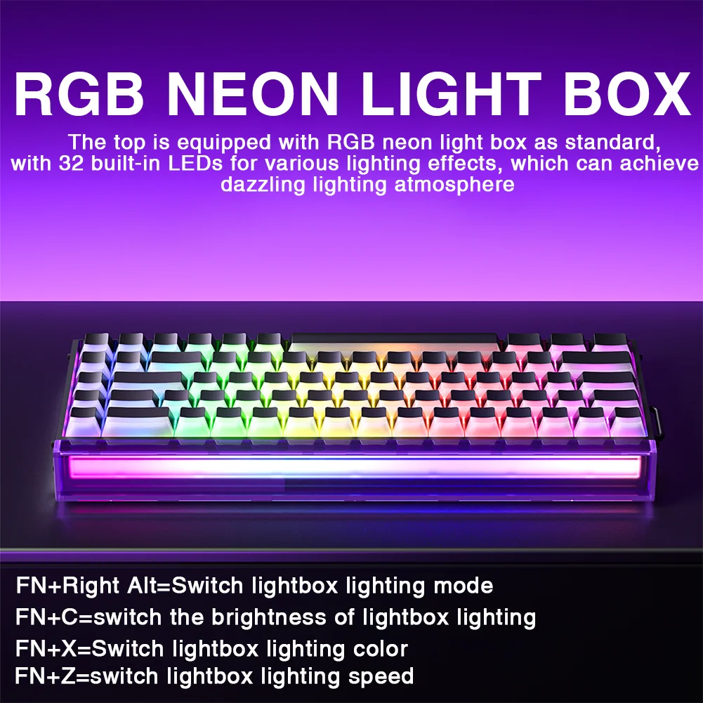 AULA HERO 68HE Magnetic Switch 68-Key RGB Gaming Keyboard - Image 5