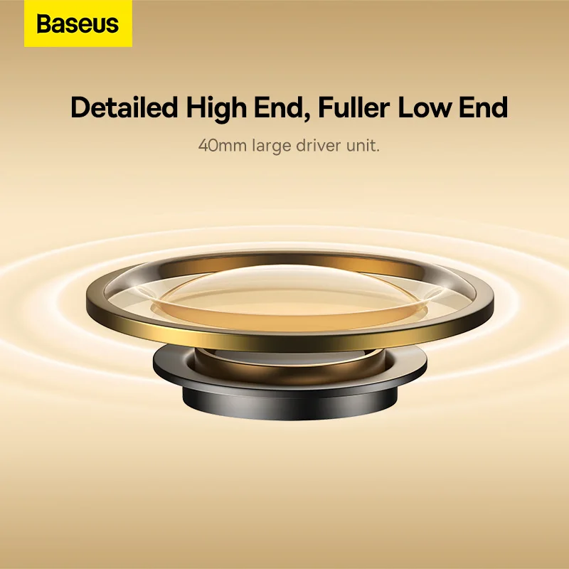 Baseus Wireless Headphones 3D Spatial Audio 70H Playtime - Image 3