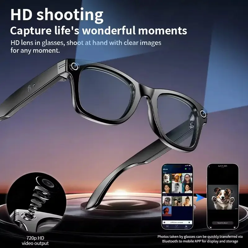 AI Smart Glasses with 8MP Camera & 100+ Language Translation - Image 2