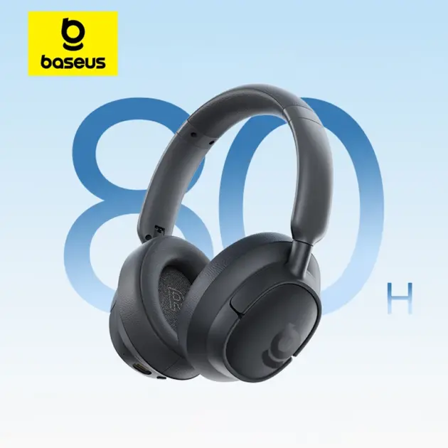 Baseus BH1 Wireless Headphones: 80H Playtime, SuperBass 2.0, ENC
