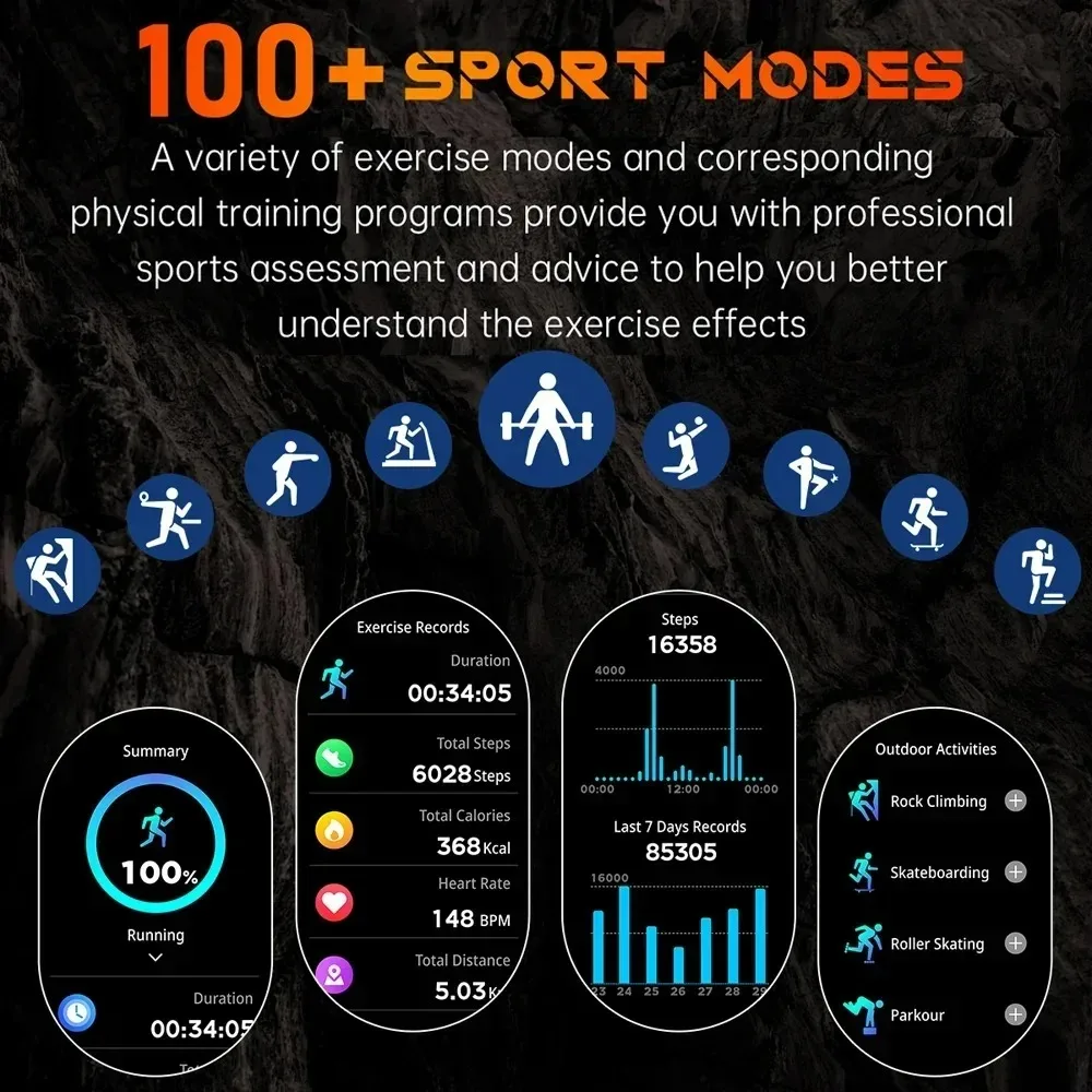 Outdoor Sport Smart Watch AMOLED 10ATM Waterproof Bluetooth Call - Image 6