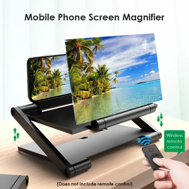 HD Phone Screen Magnifier 3D Video Expander Projector Bracket