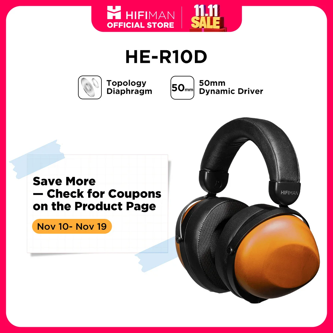 HIFIMAN HE-R10D Dynamic Closed-Back Headphones - Wired