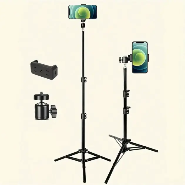 43.3 Inch Floor-Standing Tripod for Live Stream & Video
