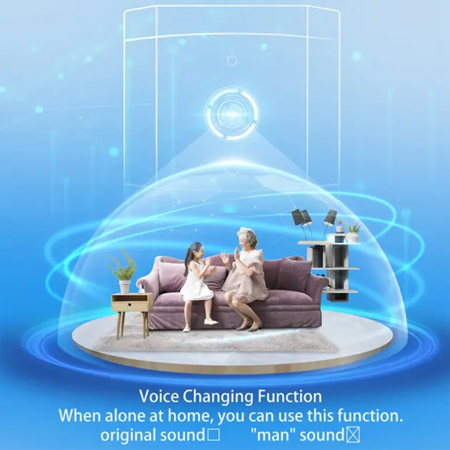 WiFi Video Doorbell with IR Night Vision & Two-Way Audio