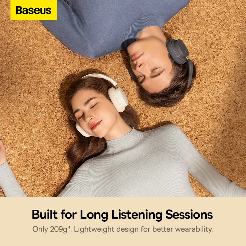 Baseus Wireless Headphones 3D Spatial Audio 70H Playtime - Image 4